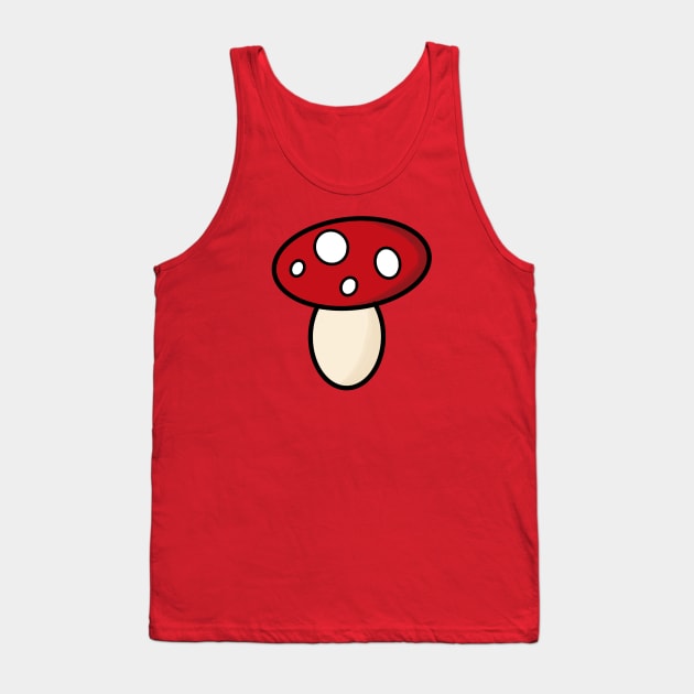 Mushroom Icon Tank Top by StuffWeMade